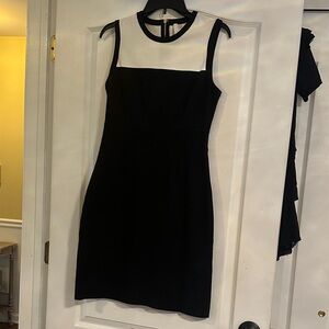 Kate Spade black & white color block shift dress size 6 new